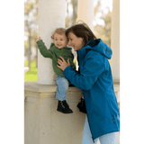 Angel Wings Teal Blue Babywearing Softshell Jacket Babywearing Outerwear
