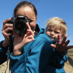 Angel Wings Teal Blue Babywearing Softshell Jacket Babywearing Outerwear