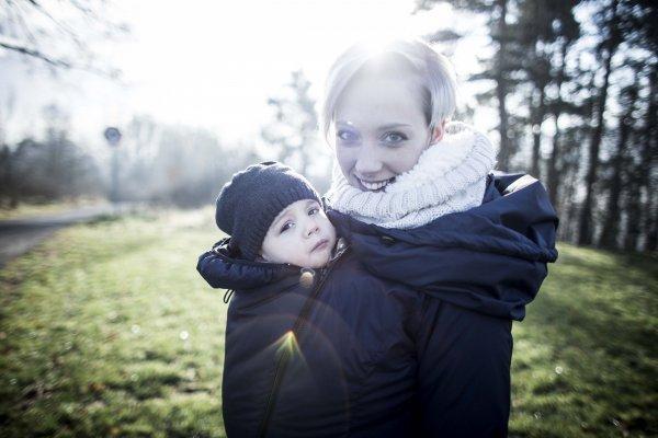Angel Wings Winter Coat Anthracite - Babywearing OuterwearLittle Zen One