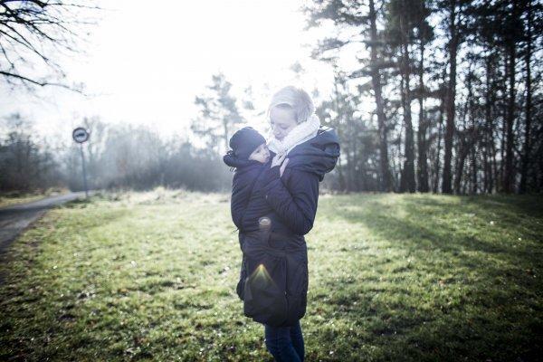 Angel Wings Winter Coat Anthracite - Babywearing OuterwearLittle Zen One