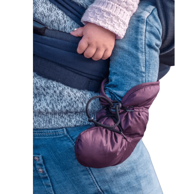 Babywearing Booties Quilted Berry Baby Carrier Accessories
