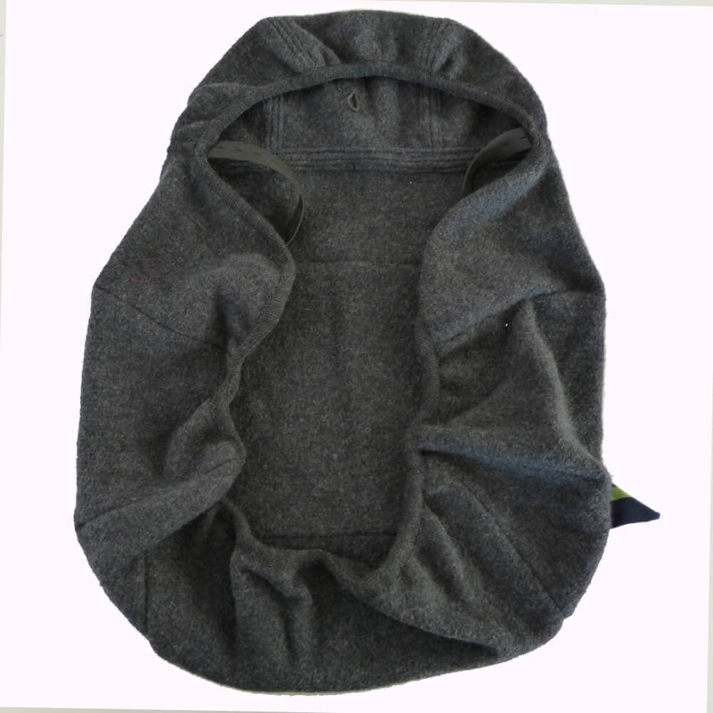 Babywearing Cover BabyDos Boiled Wool Anthracite Grey-Babywearing Outerwear-Didymos-canada and usa-Little Zen One-3
