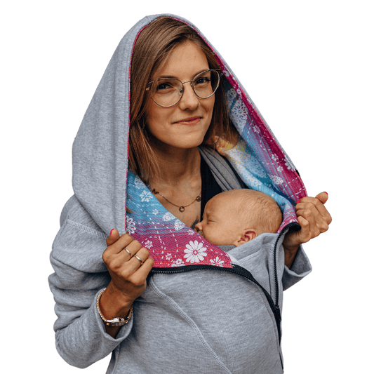 Babywearing Hoodie Dragonfly Rainbow by LennyLamb - Babywearing OuterwearLittle Zen One