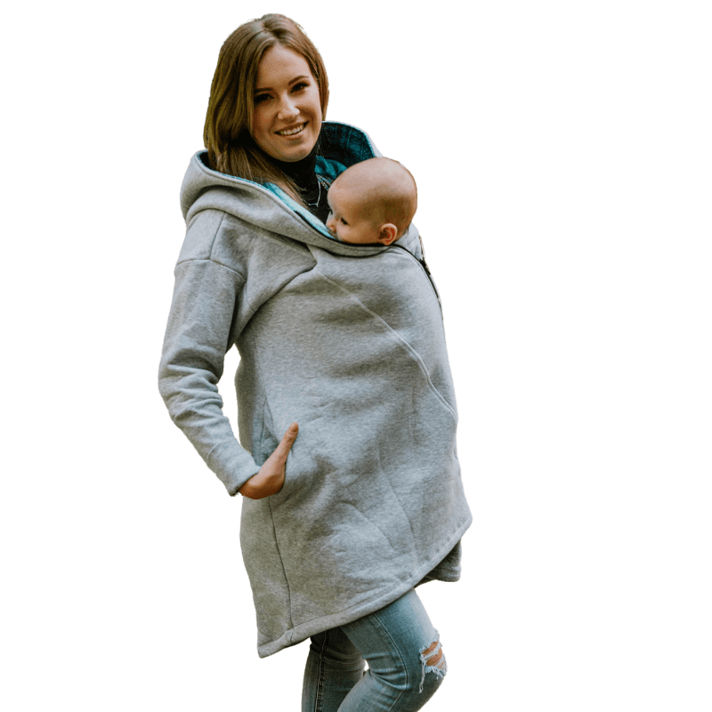 Babywearing Hoodie Peacocks Tail Fantasy by LennyLamb-Babywearing Outerwear-LennyLamb-canada and usa-Little Zen One-2