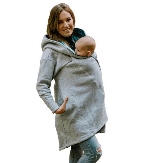 Babywearing Hoodie Peacocks Tail Fantasy by LennyLamb-Babywearing Outerwear-LennyLamb-canada and usa-Little Zen One-2