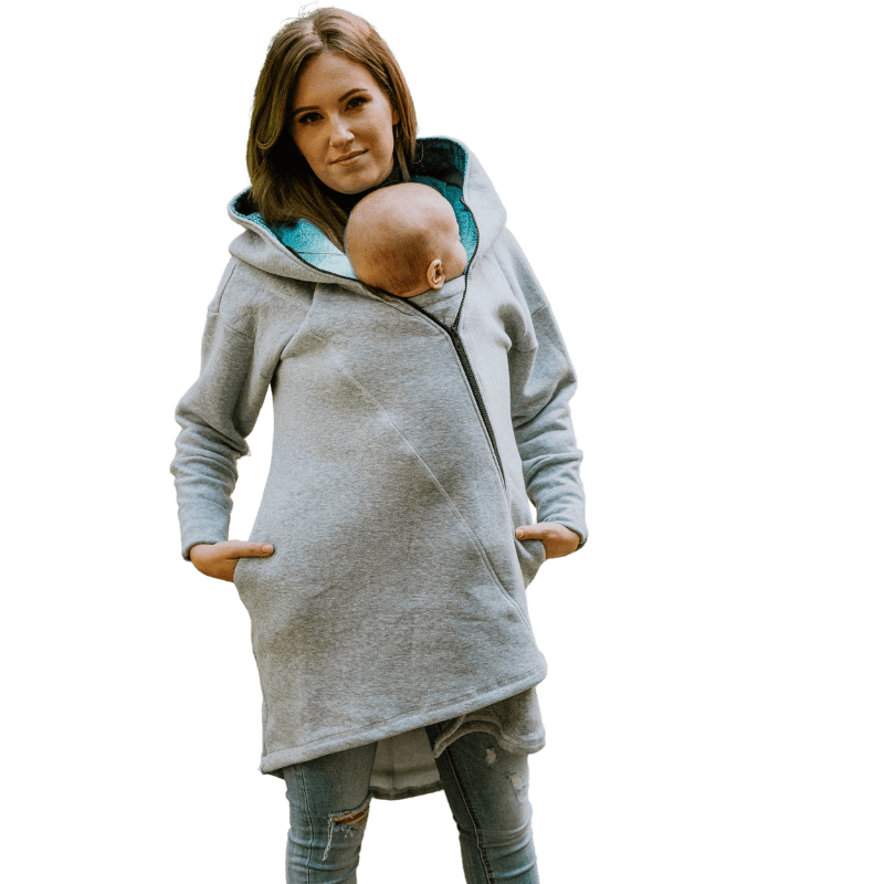 Babywearing Hoodie Peacocks Tail Fantasy by LennyLamb-Babywearing Outerwear-LennyLamb-canada and usa-Little Zen One-1