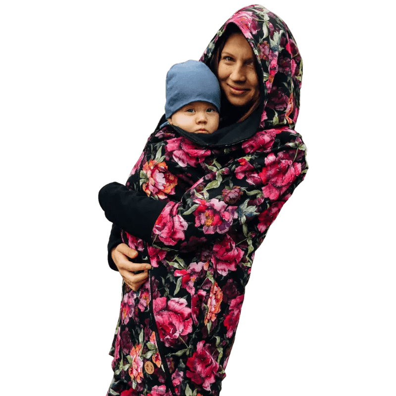 Babywearing Hoodie Peony
