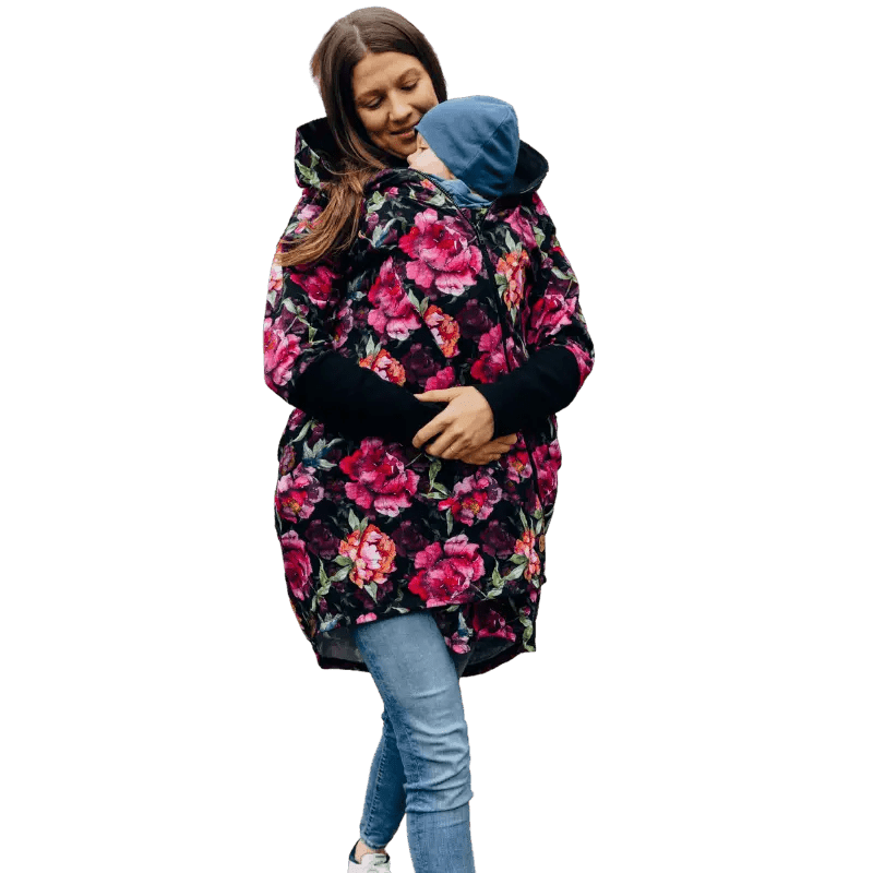 Babywearing Hoodie Peony