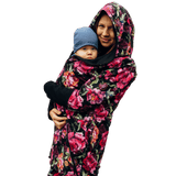 Babywearing Hoodie Peony by LennyLamb-Babywearing Outerwear-LennyLamb-canada and usa-Little Zen One-2