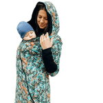 Babywearing Hoodie Tropical Garden