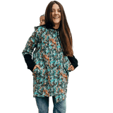 Babywearing Hoodie Tropical Garden