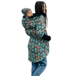 Babywearing Hoodie Tropical Garden