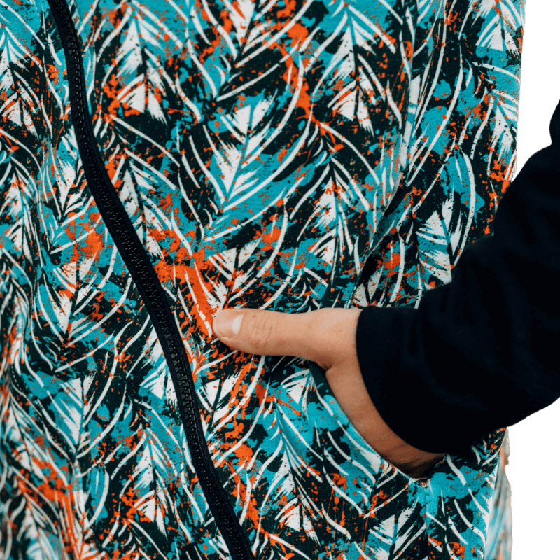 Babywearing Hoodie Tropical Garden by LennyLamb