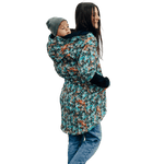 Babywearing Hoodie Tropical Garden by LennyLamb-Babywearing Outerwear-LennyLamb-canada and usa-Little Zen One-4