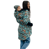 Babywearing Hoodie Tropical Garden by LennyLamb-Babywearing Outerwear-LennyLamb-canada and usa-Little Zen One-4
