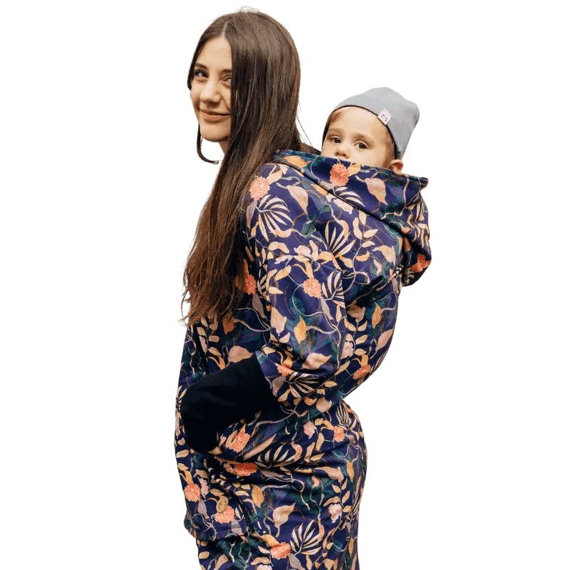 Babywearing Hoodie Vintage Flowers by LennyLamb - Babywearing OuterwearLittle Zen One73077328