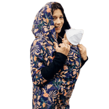 Babywearing Hoodie Vintage Flowers by LennyLamb - Babywearing OuterwearLittle Zen One73077328