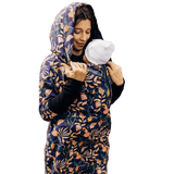 Babywearing Hoodie Vintage Flowers by LennyLamb - Babywearing OuterwearLittle Zen One73077328