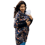 Babywearing Hoodie Vintage Flowers by LennyLamb - Babywearing OuterwearLittle Zen One73077328