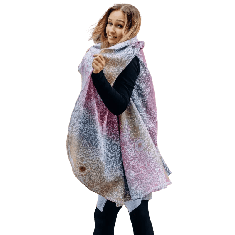 Babywearing Long Cardigan Wild Wine by LennyLamb - Babywearing OuterwearLittle Zen One5907557767194