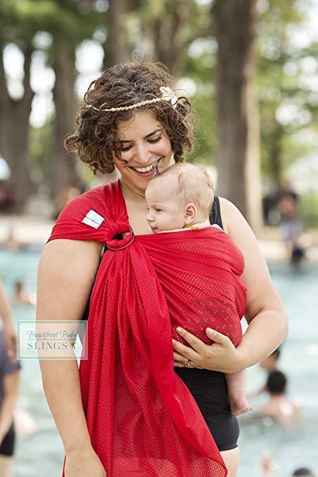 Beachfront Baby Water Ring Sling Tropical Punch-Water Carrier-Beachfront Baby-canada and usa-Little Zen One-4