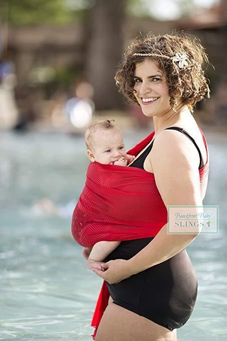 Beachfront Baby Water Ring Sling Tropical Punch-Water Carrier-Beachfront Baby-canada and usa-Little Zen One-3