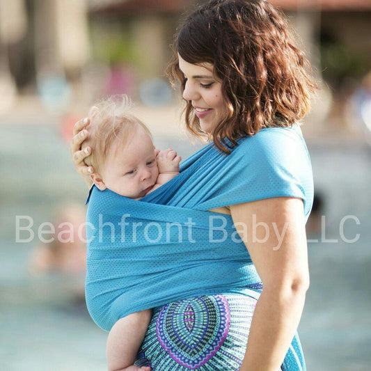 Beachfront Baby Water Wrap Caribbean Blue-Water Carrier-Beachfront Baby-canada and usa-Little Zen One-1