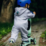 Bear Romper Jurassic Park Grey
