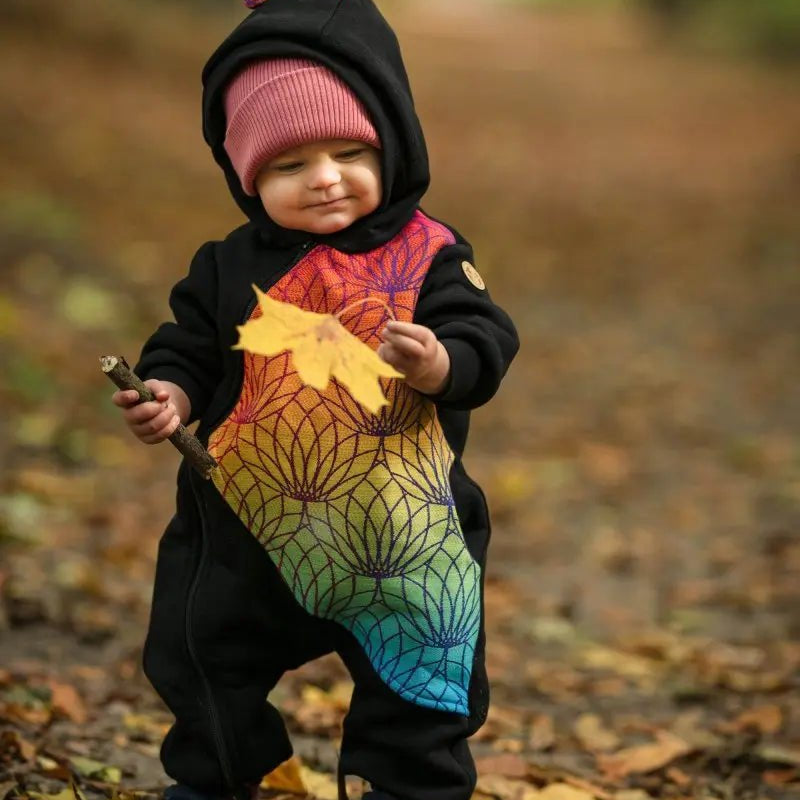 Bear Romper Rainbow Lotus