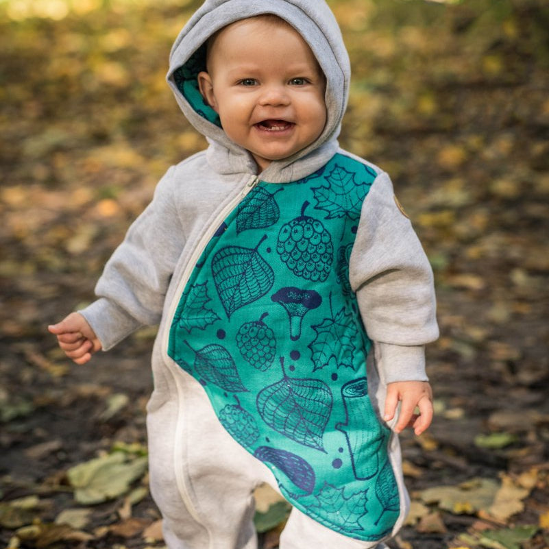 Bear Romper Under the Leaves by LennyLamb - Baby Carrier AccessoriesLittle Zen One