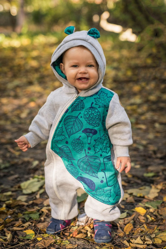 Bear Romper Under the Leaves by LennyLamb - Baby Carrier AccessoriesLittle Zen One