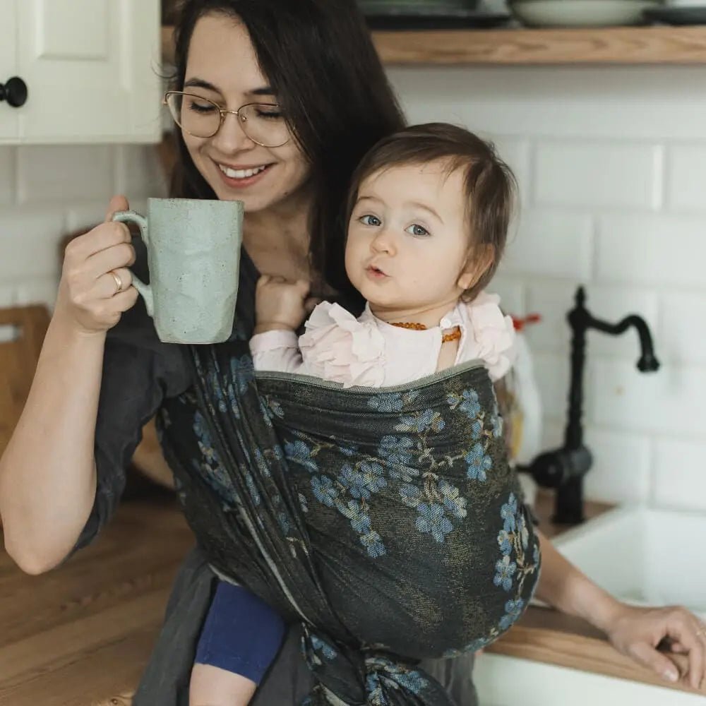 Blue Blossom Woven Wrap