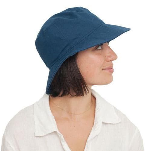 Clothesline Linen Sun Protection Crusher Hat - Navy - Baby Carrier AccessoriesLittle Zen One