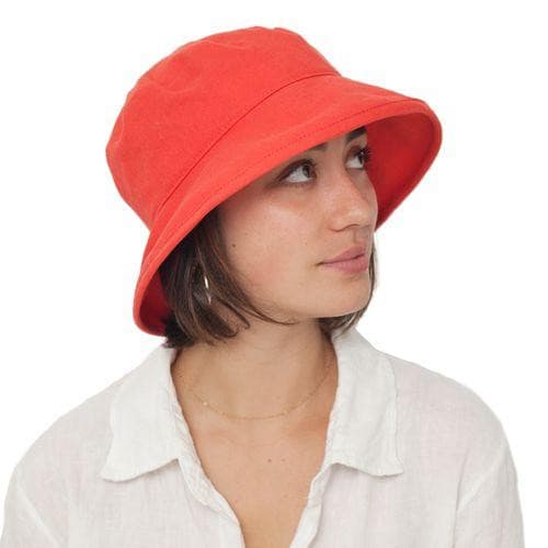 Clothesline Linen Sun Protection Slouch Hat - Carrot - Baby Carrier AccessoriesLittle Zen One628185380979