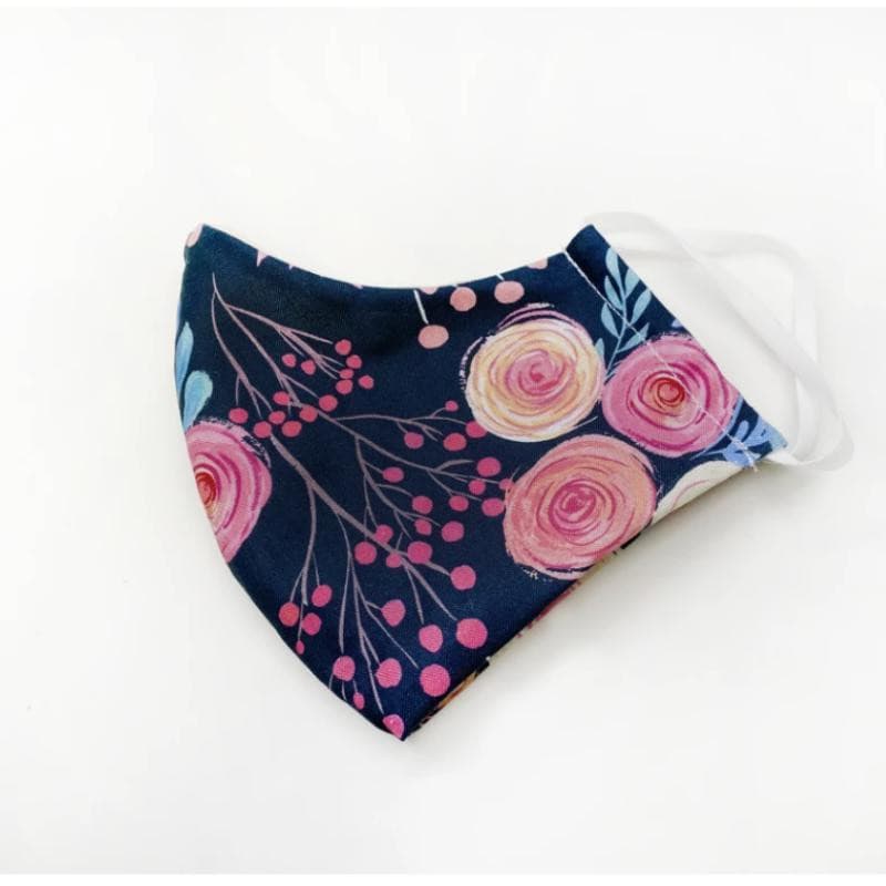 Colibri Fabric Face Mask Roses - Ear Loop Style - Little Zen One4157017908
