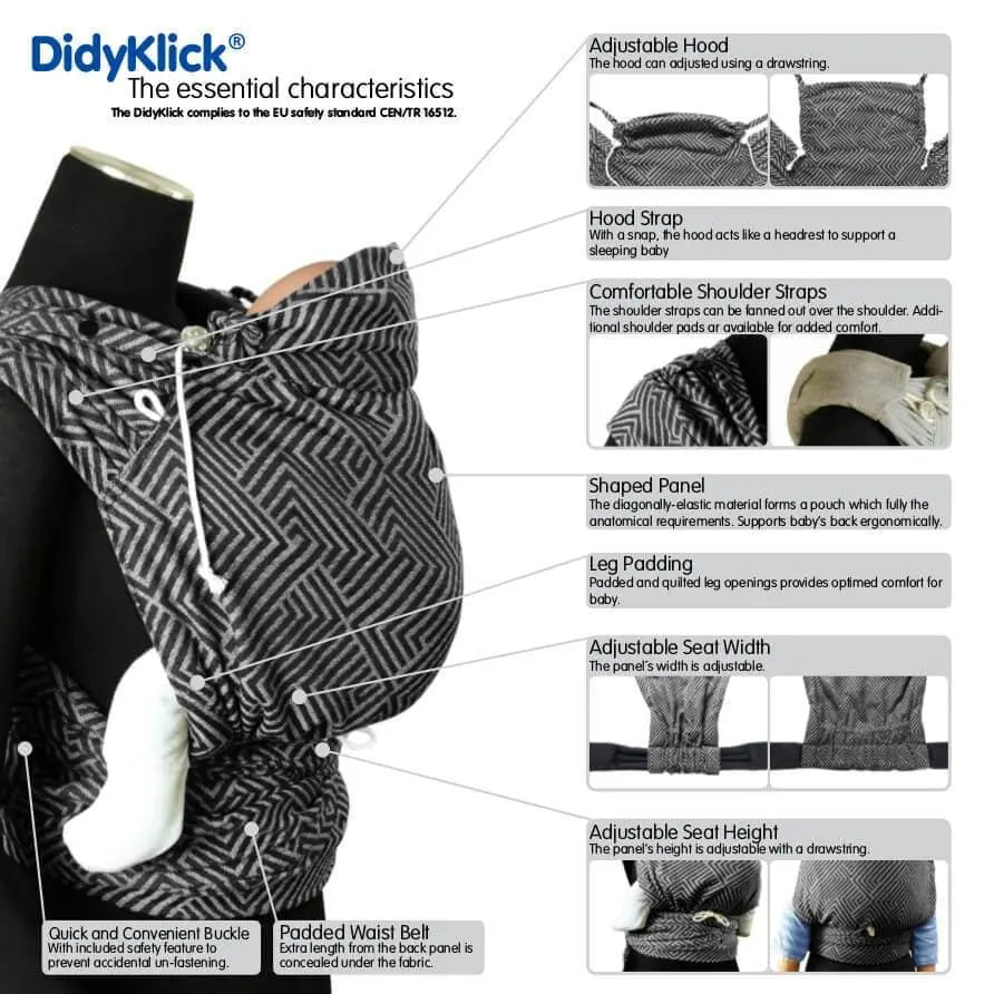 Denim DidyKlick Half Buckle by Didymos - Half Buckle CarrierLittle Zen One4136305156