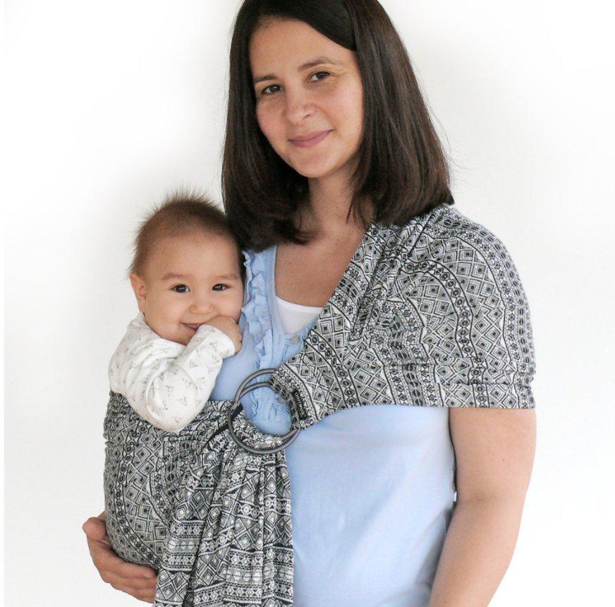 Didymos DidySling Prima Black and White - Ring SlingLittle Zen One4136305222