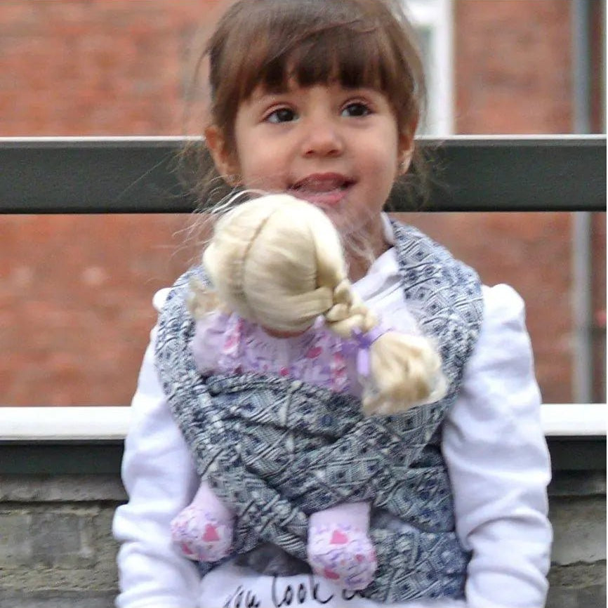 Didymos Scarf + Doll Sling Prima Dark Blue and white - Baby Carrier AccessoriesLittle Zen One4157025646