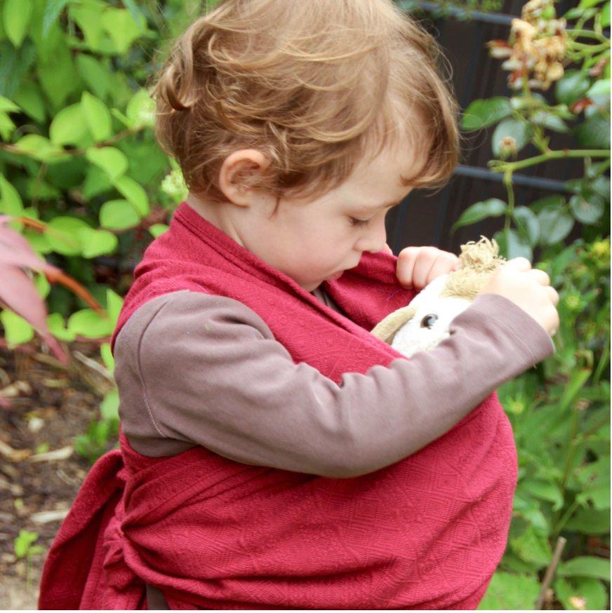 Didymos Scarf + Doll Sling Prima Ruby Red - Baby Carrier AccessoriesLittle Zen One