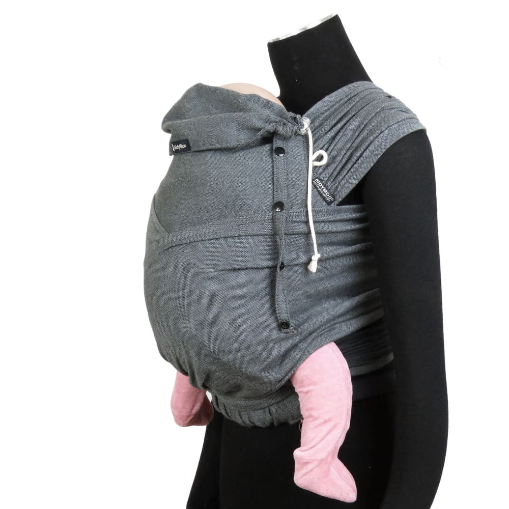 Doubleface Anthracite DidyKlick 4u Toddler by Didymos - Half Buckle CarrierLittle Zen One4048554349820