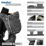 Doubleface Anthracite DidyKlick by Didymos - Half Buckle CarrierLittle Zen One4048554349851