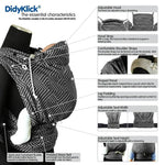 Doubleface Anthracite DidyKlick Half Buckle by Didymos - Half Buckle CarrierLittle Zen One4136305144