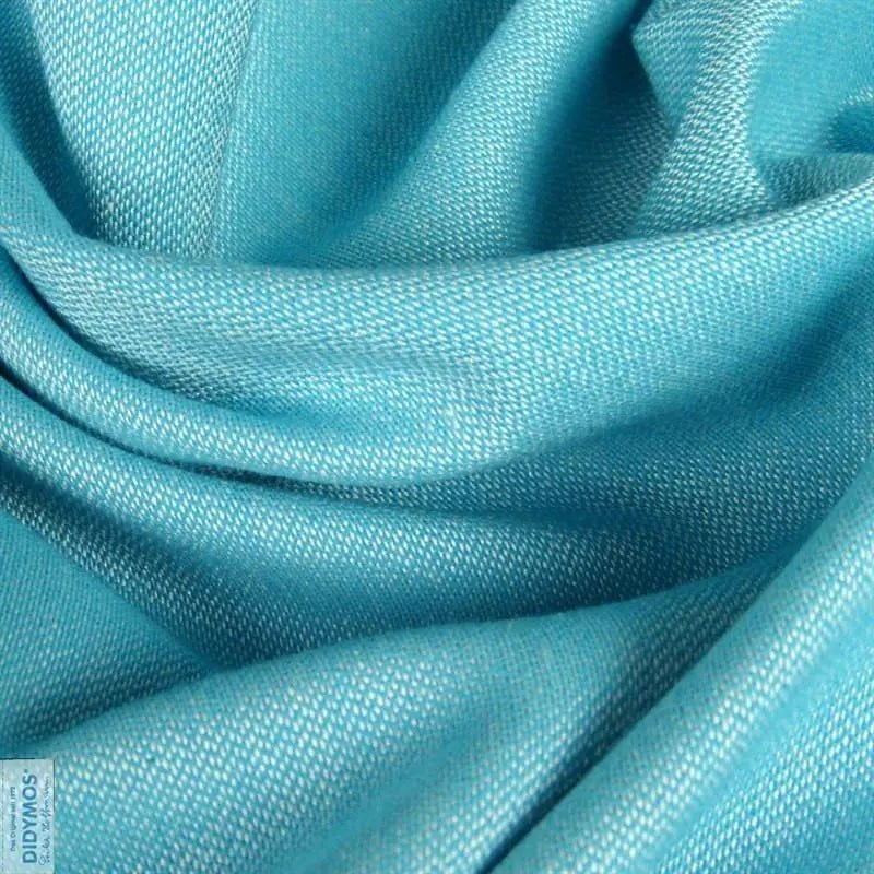 Doubleface Turquoise Silk Woven Wrap