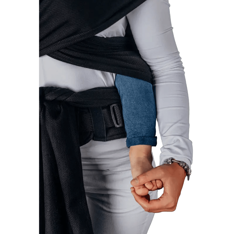 Ebony Black Preschool LennyHybrid Half Buckle