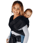 Ebony Black Preschool LennyHybrid Half Buckle by LennyLamb - Half Buckle CarrierLittle Zen One5907557762113