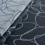 Ellipses Black Ecru Woven Wrap