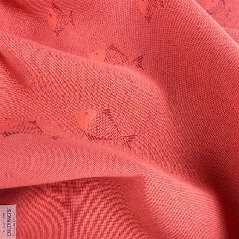 Fish Coral linen Woven Wrap by Didymos - Woven WrapLittle Zen One4136305217