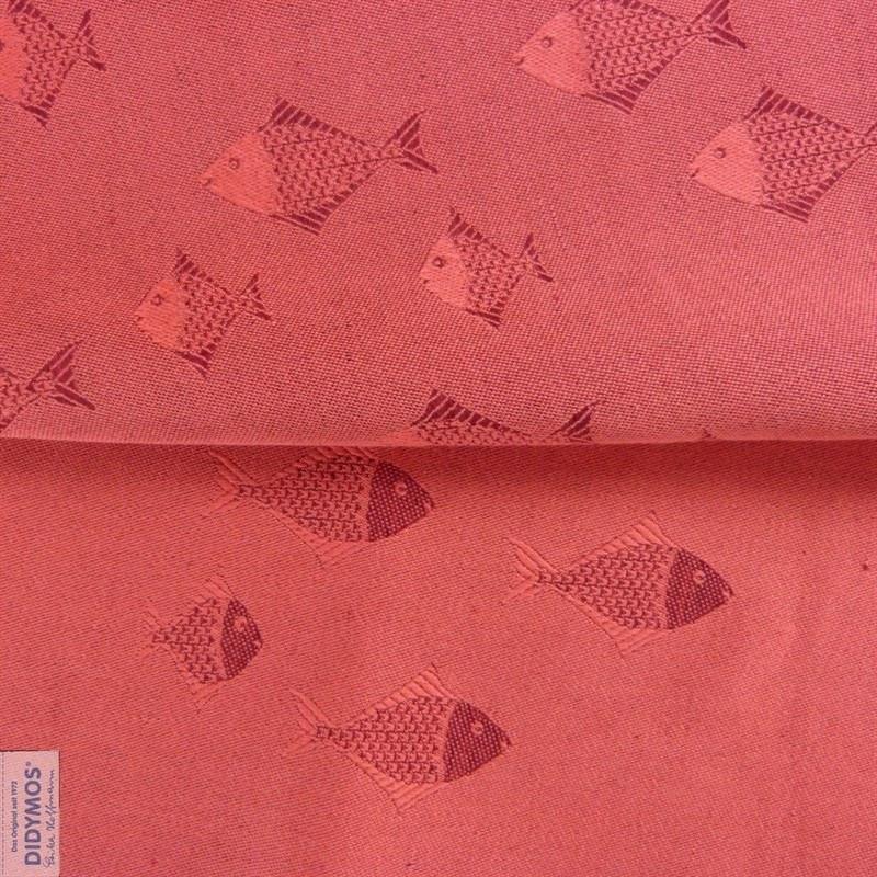 Fish Coral linen Woven Wrap by Didymos - Woven WrapLittle Zen One4136305217