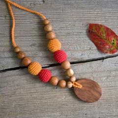 FrejaToys Organic Cotton Necklace Autumn - Baby Carrier AccessoriesLittle Zen One