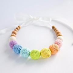 FrejaToys Pastel Sorbetto Rainbow Nursing Necklace - Baby Carrier AccessoriesLittle Zen One4147712463